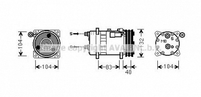 AVA QUALITY COOLING auk200 -  Компрессор, кондиционер